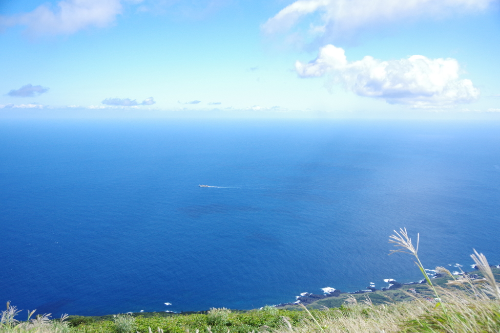 美しい青い海