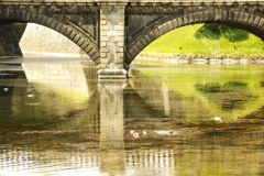 皇居 二重橋：正門石橋