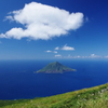 八丈富士山上からの八丈小島