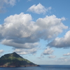 早朝の八丈小島