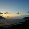 夕暮れの八丈小島
