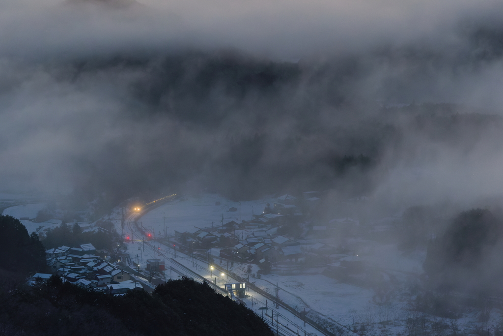 山間の駅
