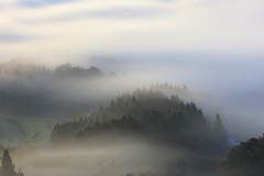 山間朝霧②