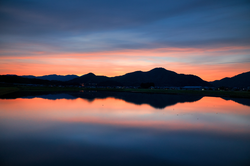 夕景リフレクション