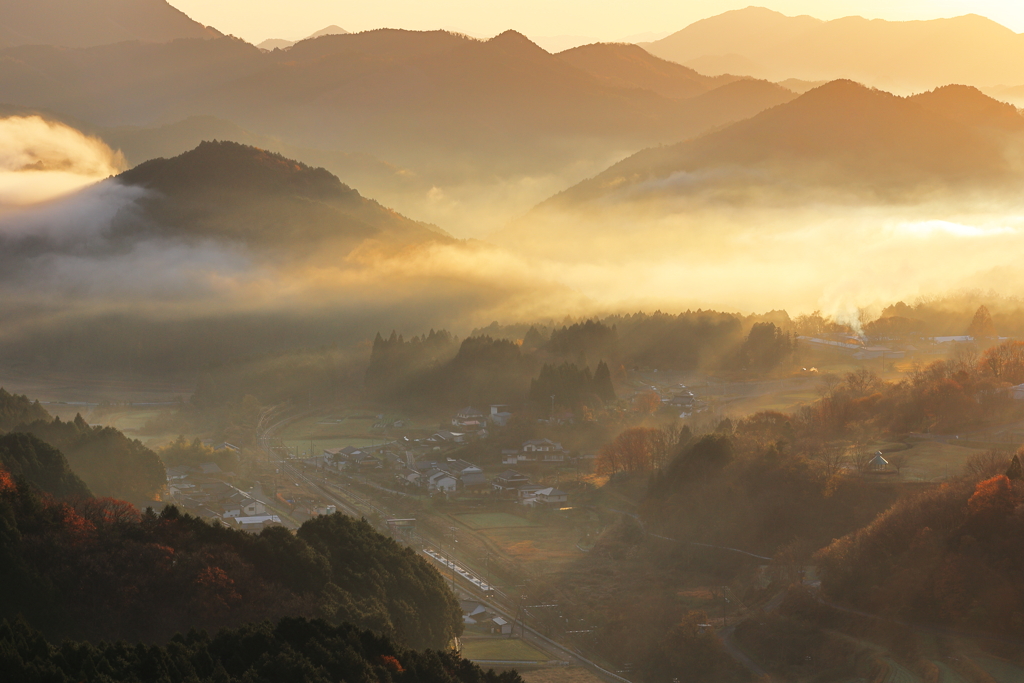 初冬の山地