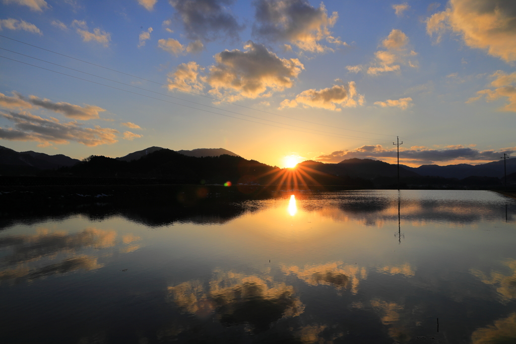 夕景リフレクション