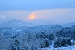 雪の朝