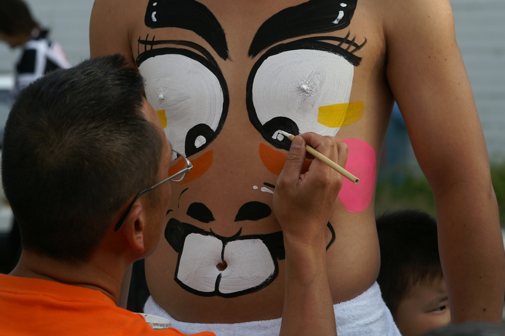 くすぐったいよー