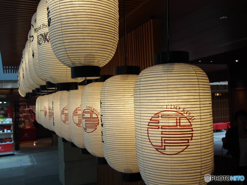 羽田空港内の提灯