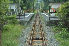 ケーブルカーの線路