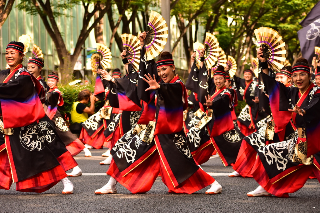 原宿表参道元気祭 スーパーよさこい2019 躍動