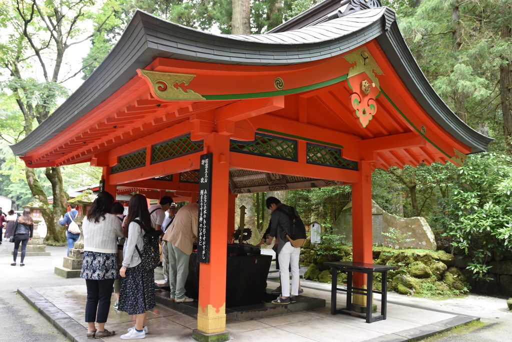 箱根神社 手水舎