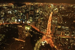 東京タワーからの夜景