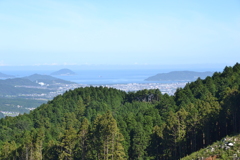 背振林道から