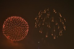夏の夜を彩る花火たち1