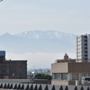 富山駅から見た立山連峰