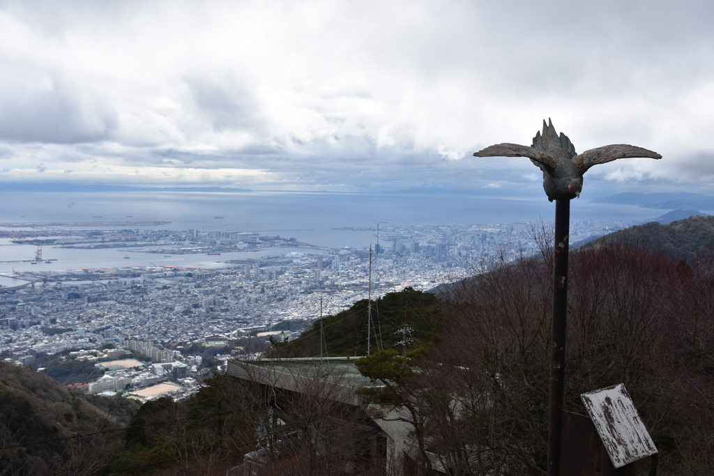 六甲山から見た神戸市内