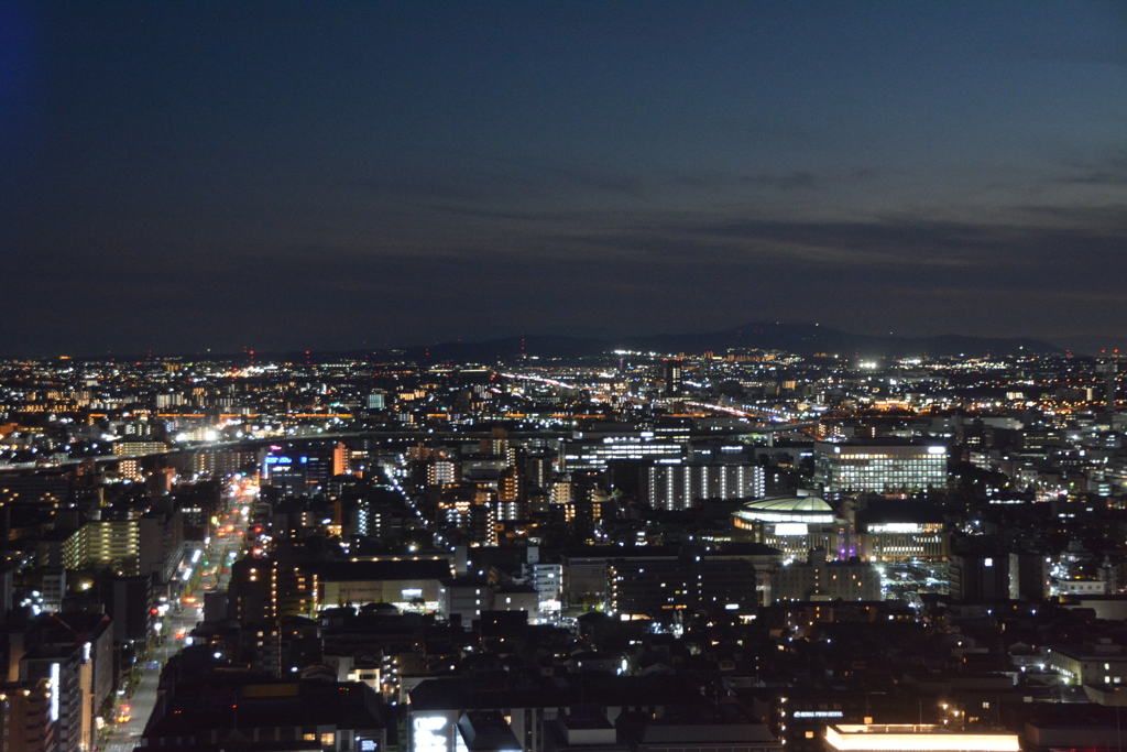 京都タワーから見た京都の夜景２
