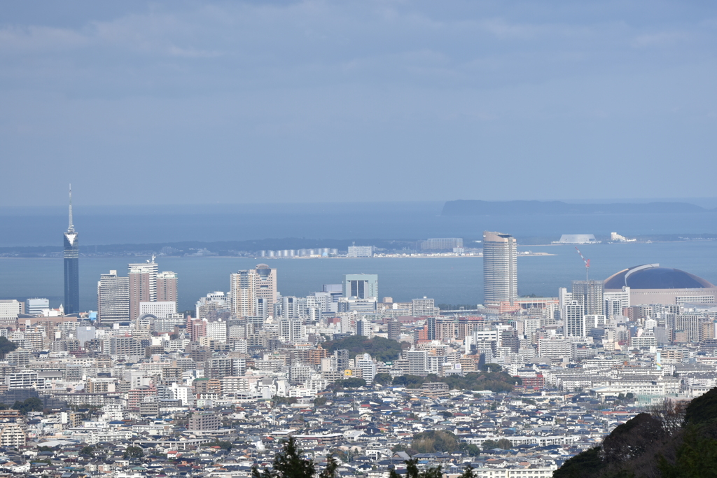 西油山から