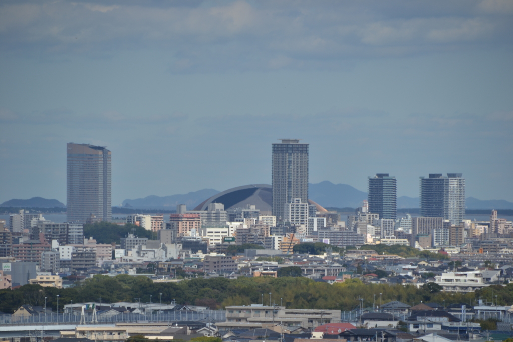 ドームの向こうは大島