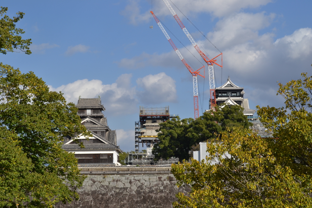 熊本城修復中