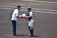 福岡県北福岡大会決勝始球式