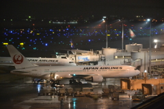 夜の羽田空港