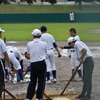 みんなでグランド整備