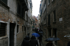 雨のベネチア