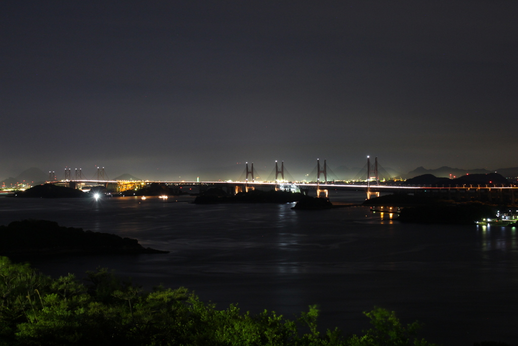 瀬戸大橋　夜景