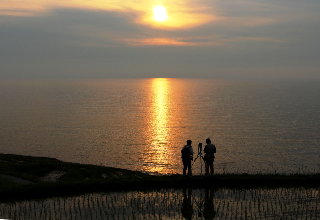 棚田の夕景３