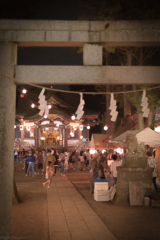 近所の神社で