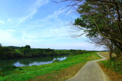 川と道