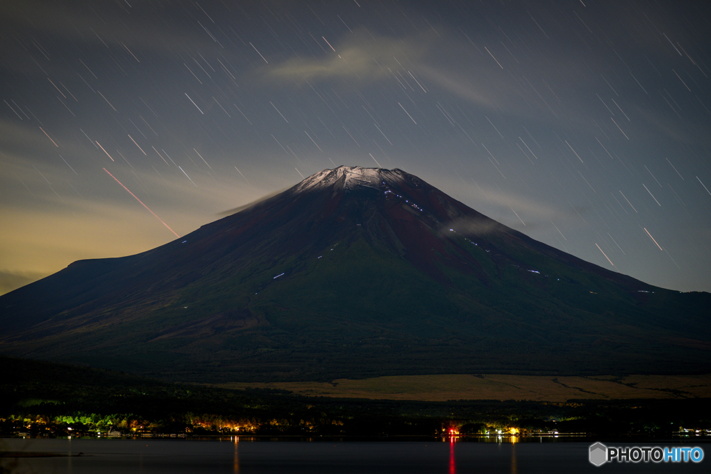星降る富士山