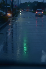 雨の帰り道