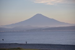 富士山と朝釣り