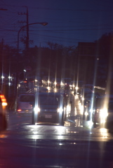 雨の帰り道