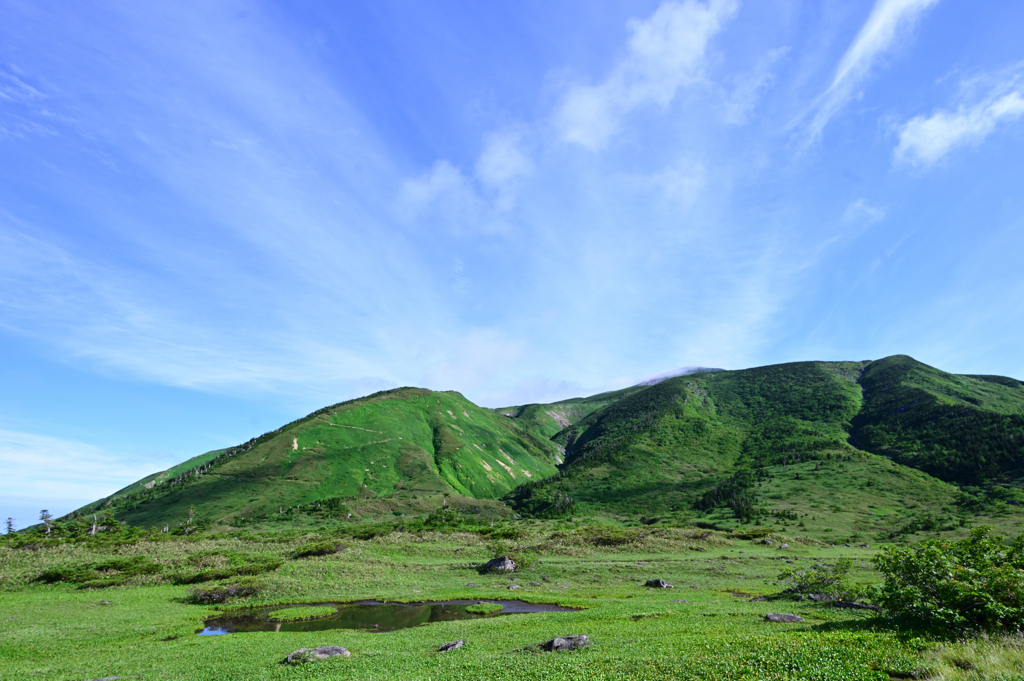 南竜山荘から目指す 御前峰（白山頂上）