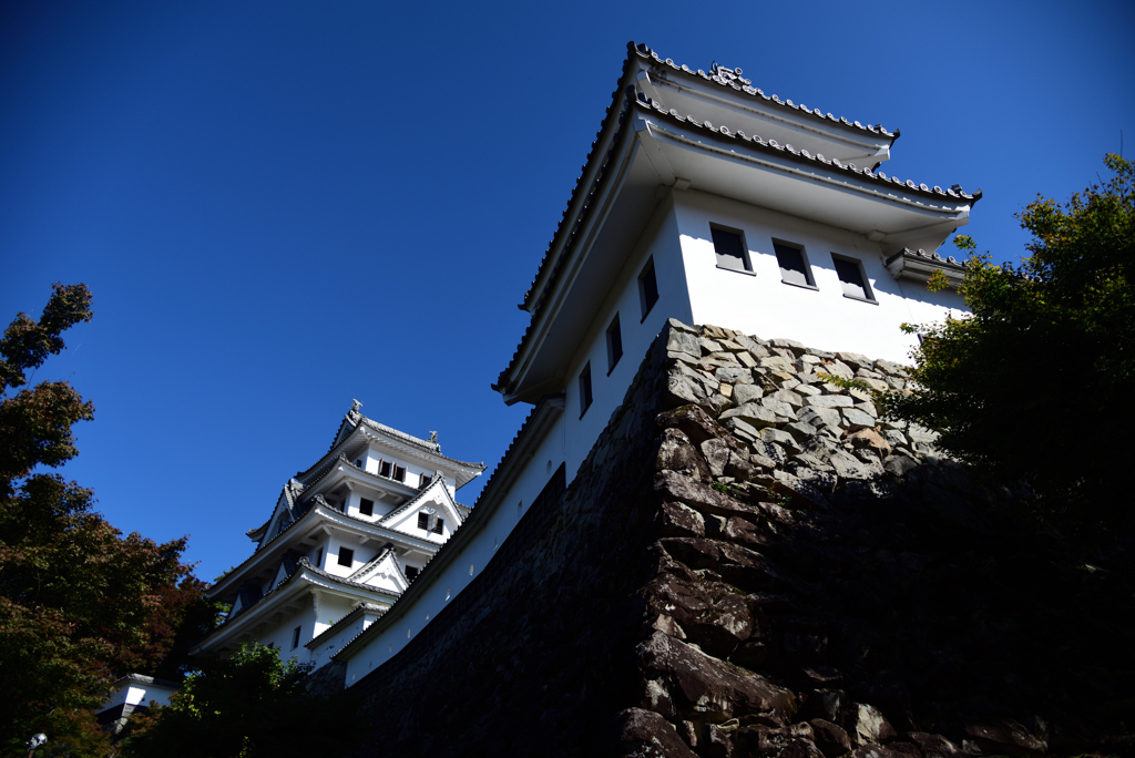 郡上八幡城の青空