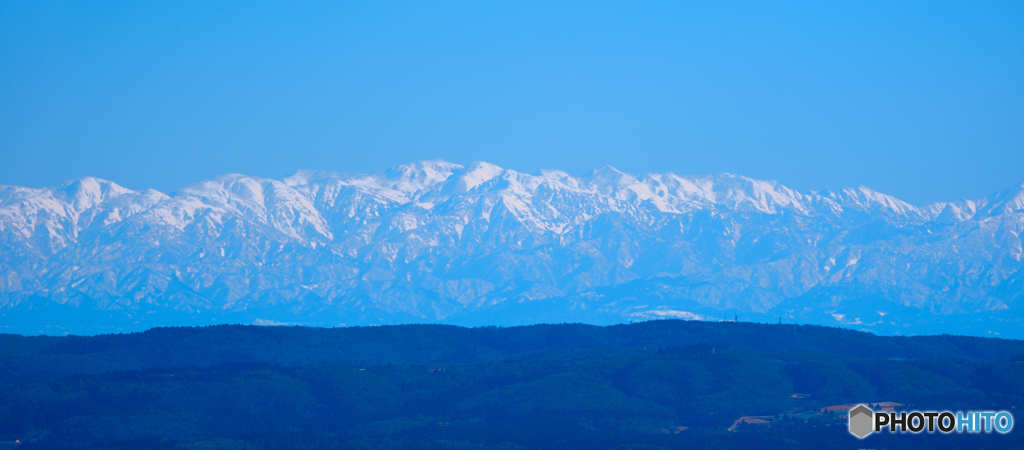 能登から見える冬の立山連峰