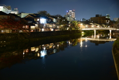 主計町茶屋街の夜