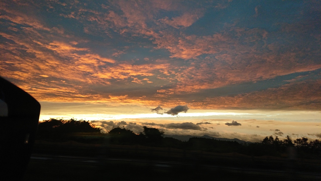 本日の夕陽