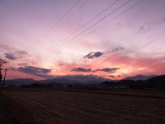 今日の夕景