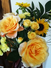 自宅の花で