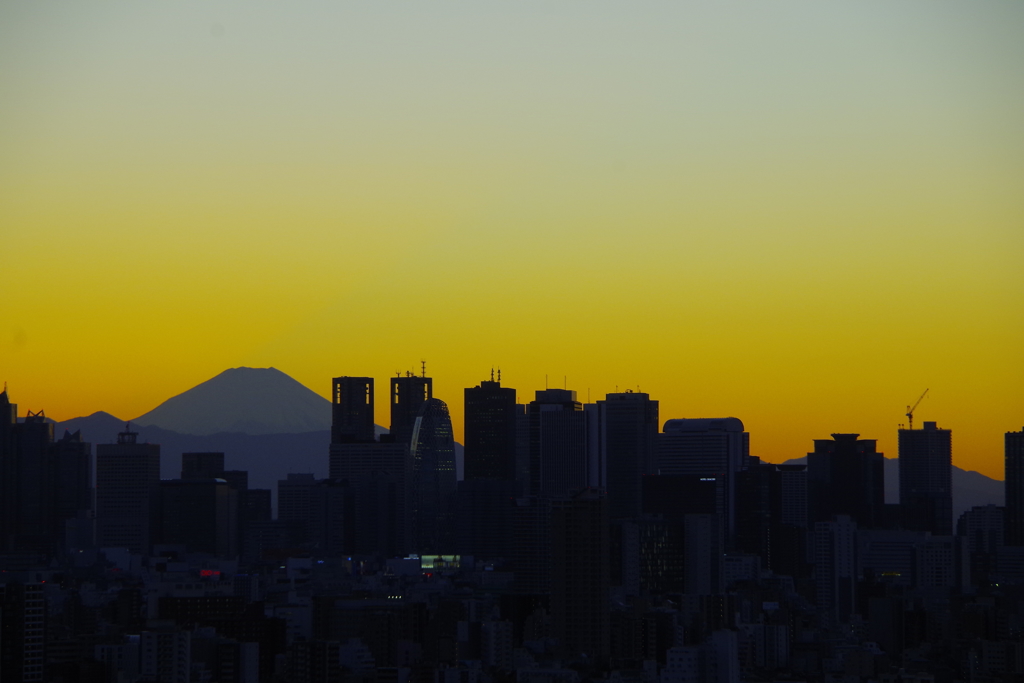 夕富士