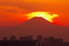 富士に沈む