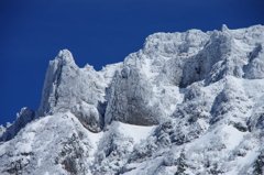 冬の岩稜