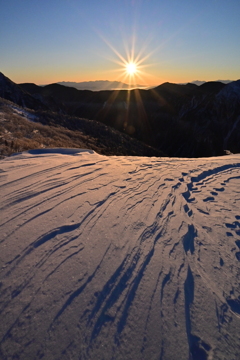 雪の風紋