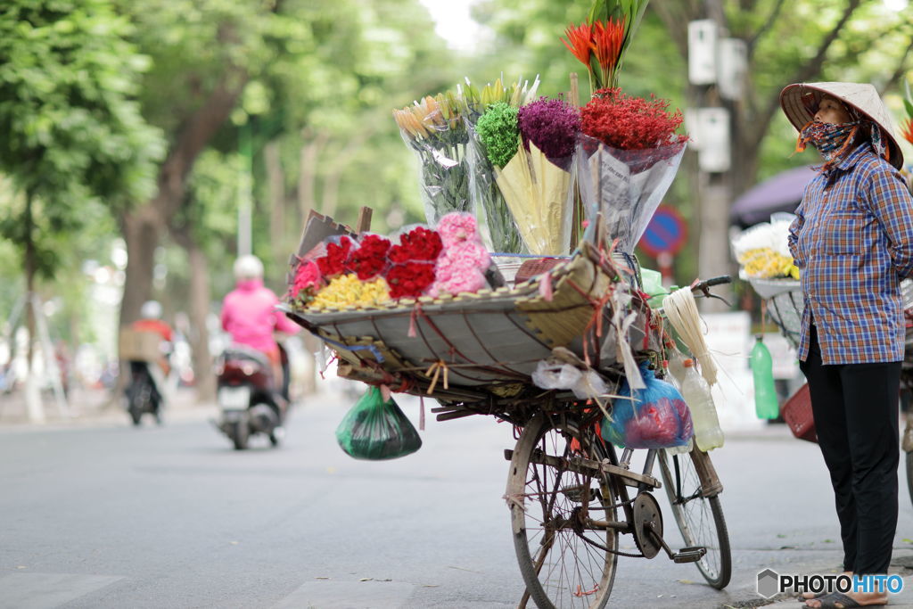 Hanoiの街角