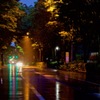 早朝雨天